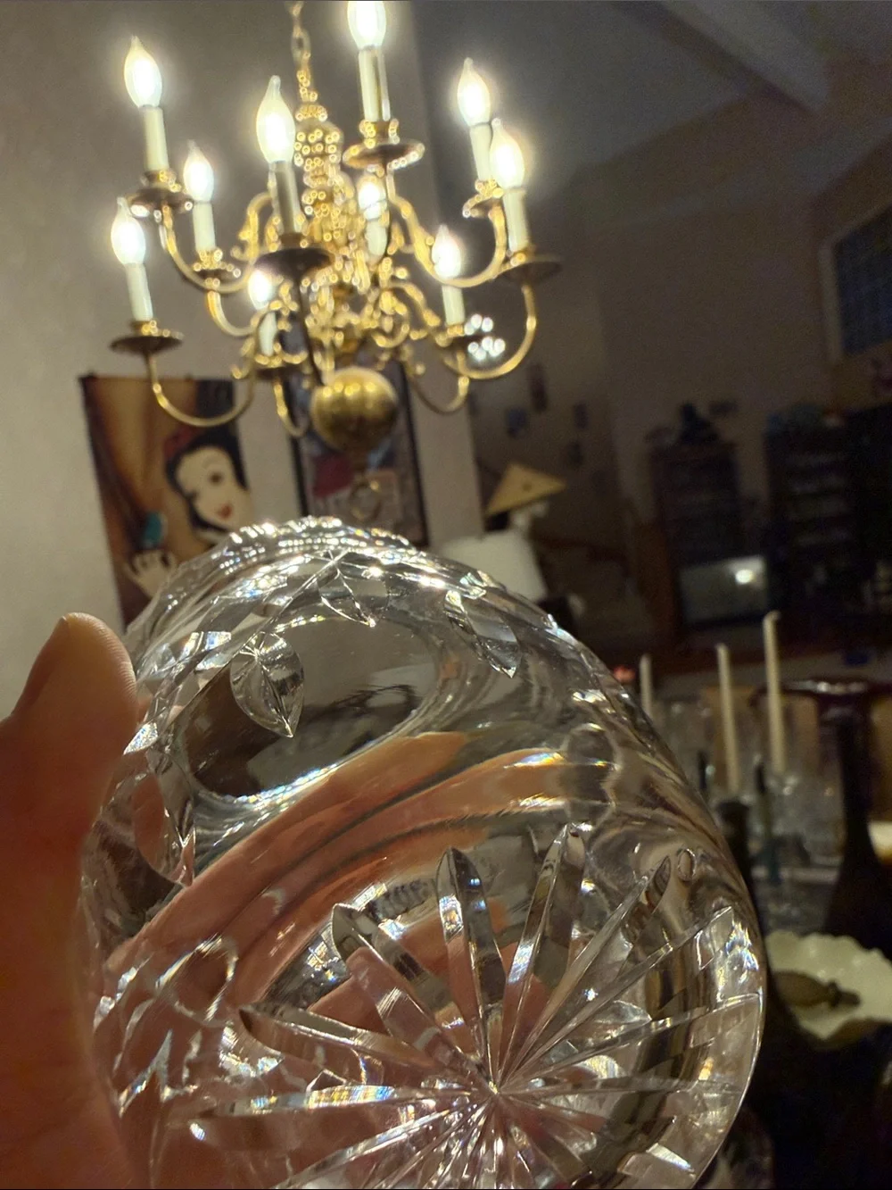 Waterford Crystal jar , container with no lid